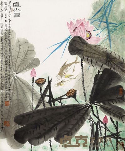 薛亮 远香图 72×59cm