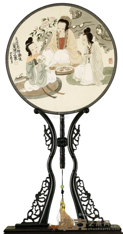 于水 一片春愁待酒浇 直径30.5cm
