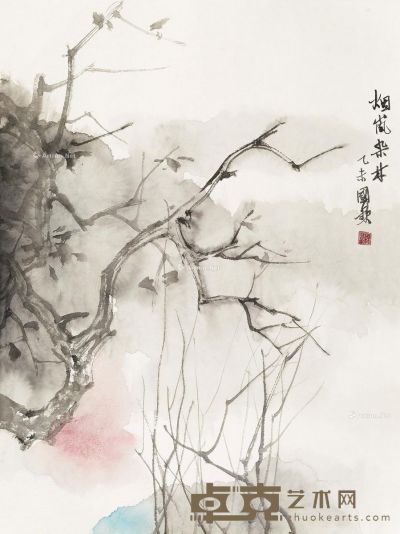 陈国欢 烟岚杂林 86.5×66cm