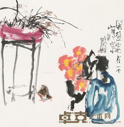 郭莽园 无题 68×68cm