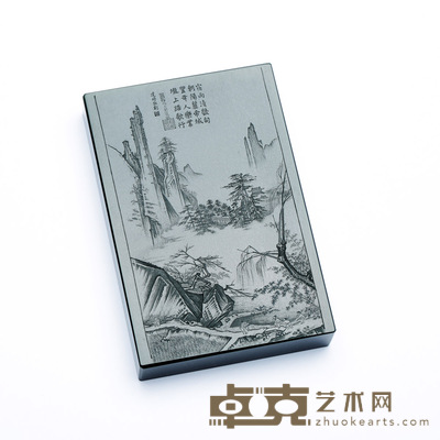 张建时 踏歌行图 8.5×5.7×1.3cm