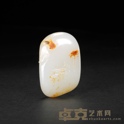 孙澎和田玉籽料金玉满堂挂件 4.0×2.8×1.3cm 独籽