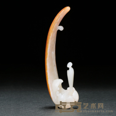 李清燕 和田玉籽料佛语摆件 8.5×2.7×1.7cm