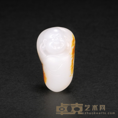 侯晓峰 和田玉籽料弥勒佛 1.7×2.9×1.2cm