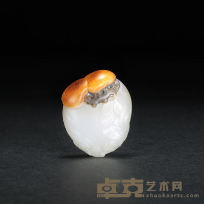 郭万龙 和田玉籽料福寿挂件 3.3×27.3×1.2cm