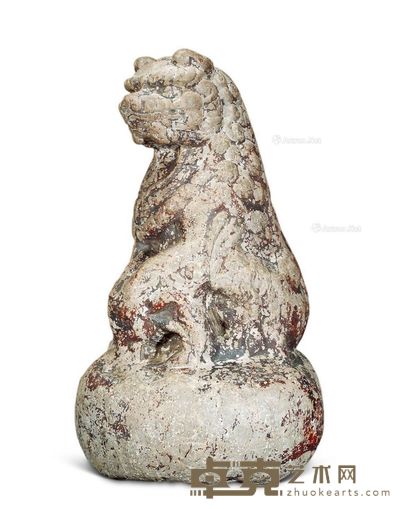 明 石兽摆件 宽19cm；高32.3cm
