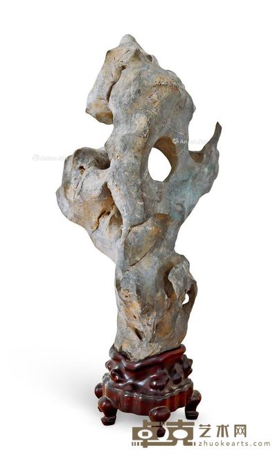 清 冷枚太湖石摆件 宽25cm；高69cm