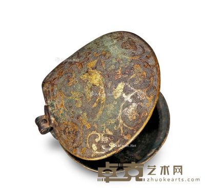明 铜鎏金蚌形饰盒 长6cm；宽5.5cm；高2.5cm