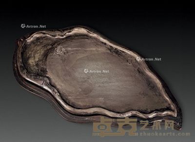 清 交喜纹歙砚 长26cm；宽13.5cm