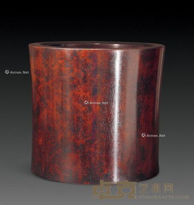 民国 红木笔海 高25.5cm;直径27cm