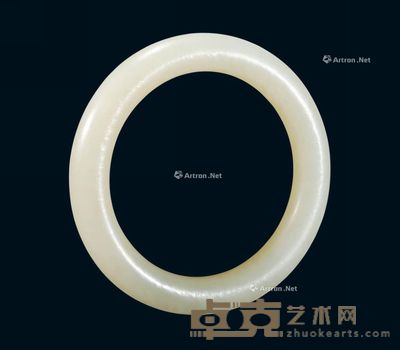 清 白玉手镯 直径5.8cm
