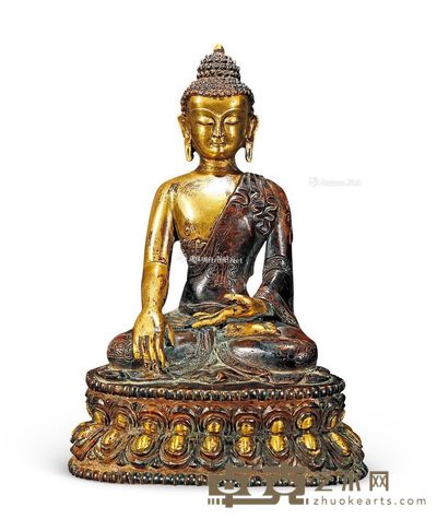 民国 铜释迦牟尼坐像 宽9.7cm;高14cm