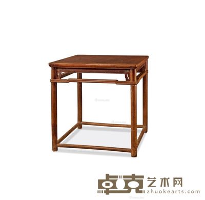 清 柞榛木方桌 长74.5cm;宽74.5cm;高79cm