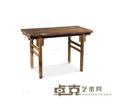 明 楠木圆腿刀牙酒桌 长108cm;宽56cm;高72.5cm