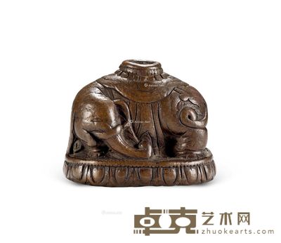 清乾隆 象型香插 底长6.5cm；宽3.5cm；高5cm