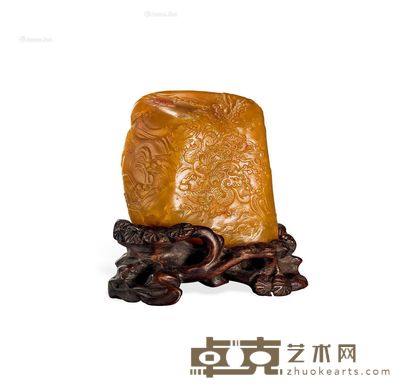 清 田黄印章 长6.3cm;宽3.1cm;高5.7cm
