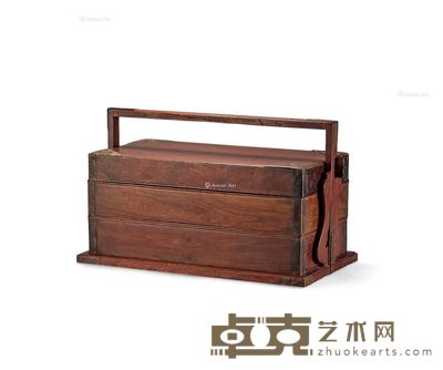 清 黄花梨提盒 长29.5cm;宽17cm;高19cm