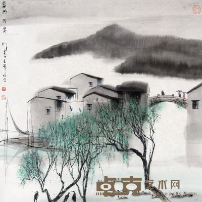 杨明义 春雨人家 72×68cm