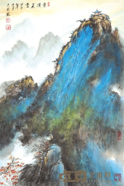 纪长林 金顶晨雾 68*47