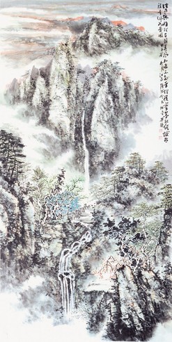 张岱 云山入画图