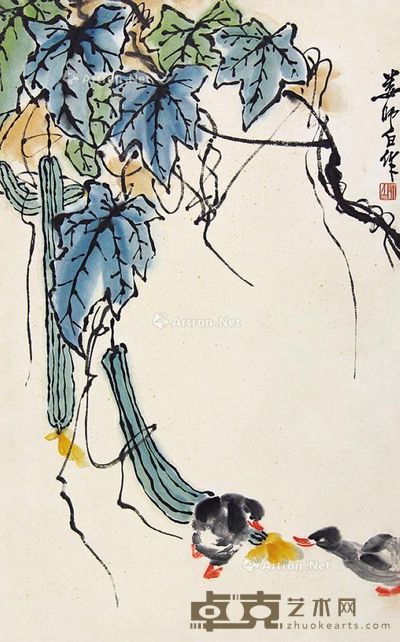 娄师白 花鸟 75×47cm