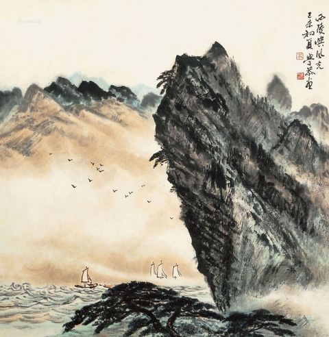 岑学恭 西陵峡风光