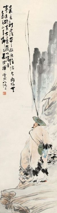 吴逃禅 高士垂钓