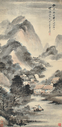 吴石僊 山水