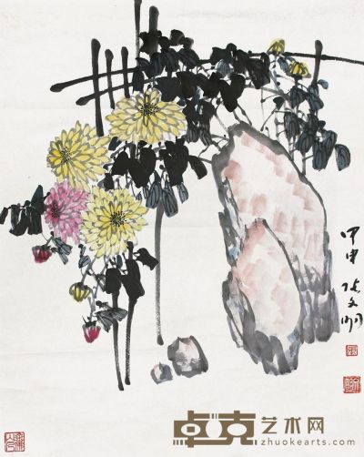 张文明 花卉 84×66cm
