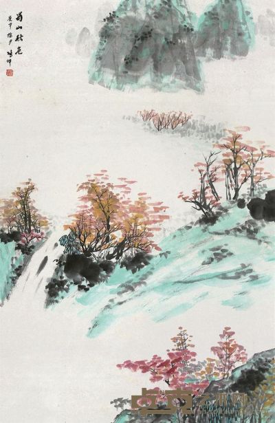 杨鸿坤 蜀山秋色 81×51cm