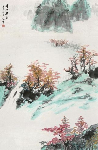杨鸿坤 蜀山秋色
