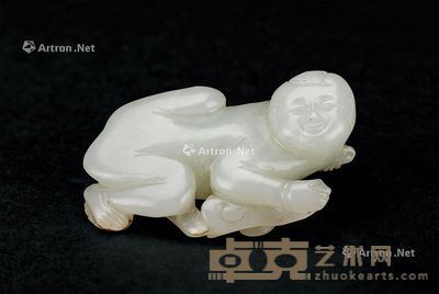 宋 白玉童子 高5.5cm