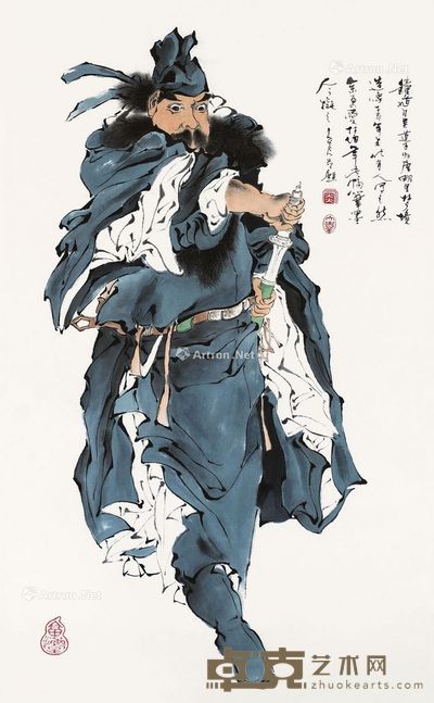 钟馗 镜心 设色纸本 69×42.5cm