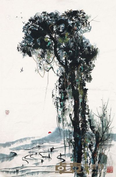 吴冠中 风景 67×44cm