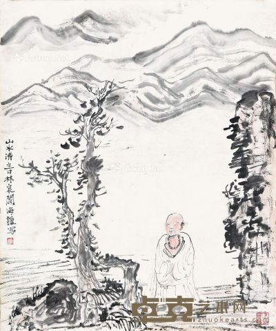 林海钟 山水清音 70×58cm