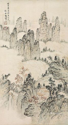 萧逊 元人笔意