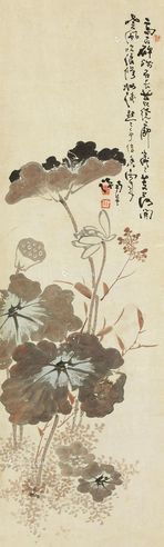 高凤翰 晓风芰荷