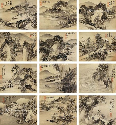 高凤翰 山水清晖册