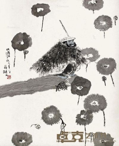 聂鸥 人物 72×59cm