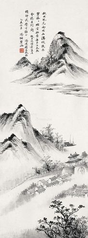 冯湘碧 山水