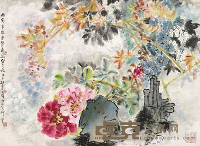 郑乃珖 花卉 66×90cm