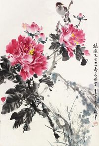 伍启中 花鸟