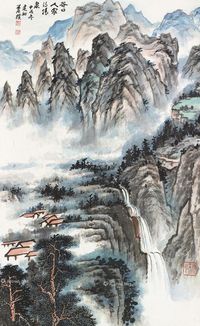 萧建初 山水