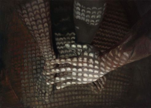 王光乐 约2002年作 光·影·手 油彩 画布