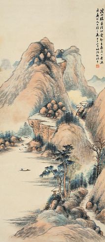 赵叔孺 溪山胜景