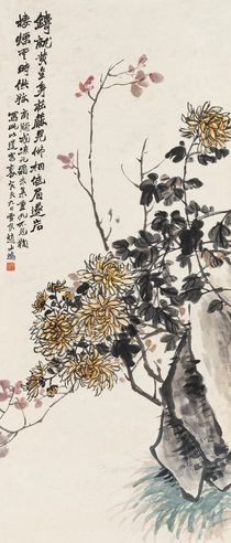 赵士鸿 菊花图