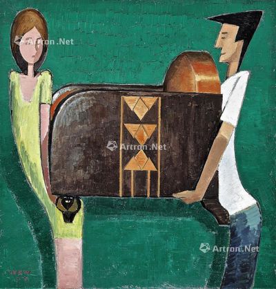 王兴伟 2006年作 移动沙发 油画画布