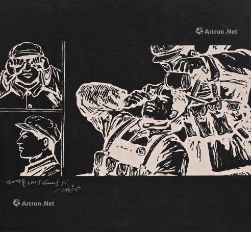 王广义 2004年作 人民战争方法论系列 油画画布