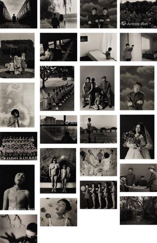 王宁德 2004年作 有一天系列 （一组二十四张作品） 照片 镜框