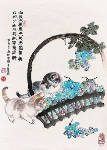 蔚道安 葡萄双猫